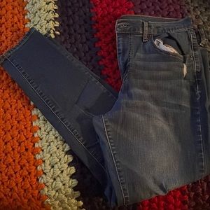 Aeropostale dark denim high waisted jeggings size 14